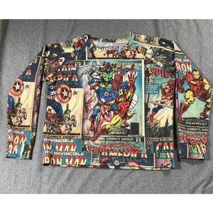 Marvel Shirt Women Medium Multicolor Casual Long Sleeve T Shirt Ladies